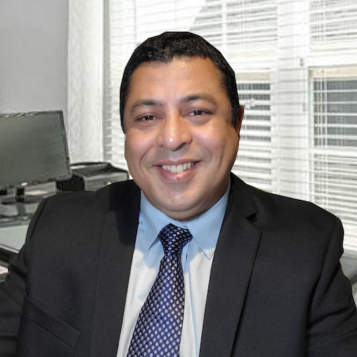 A head shot photograph of faculty member Sam El Gbouri