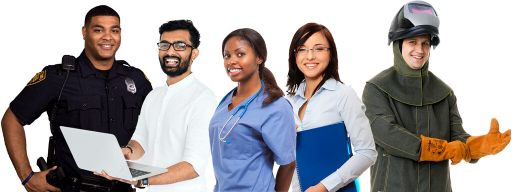 G3 banner with several people representing various careers