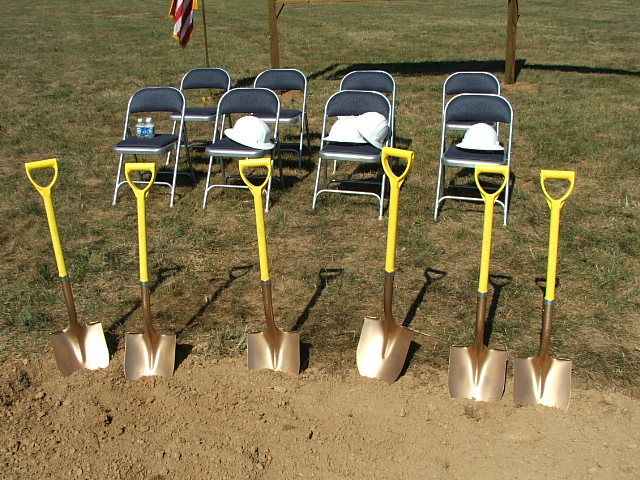 Shovels-Sticking-into-the-Ground1-MC-Science-Ground-Breaking-092105