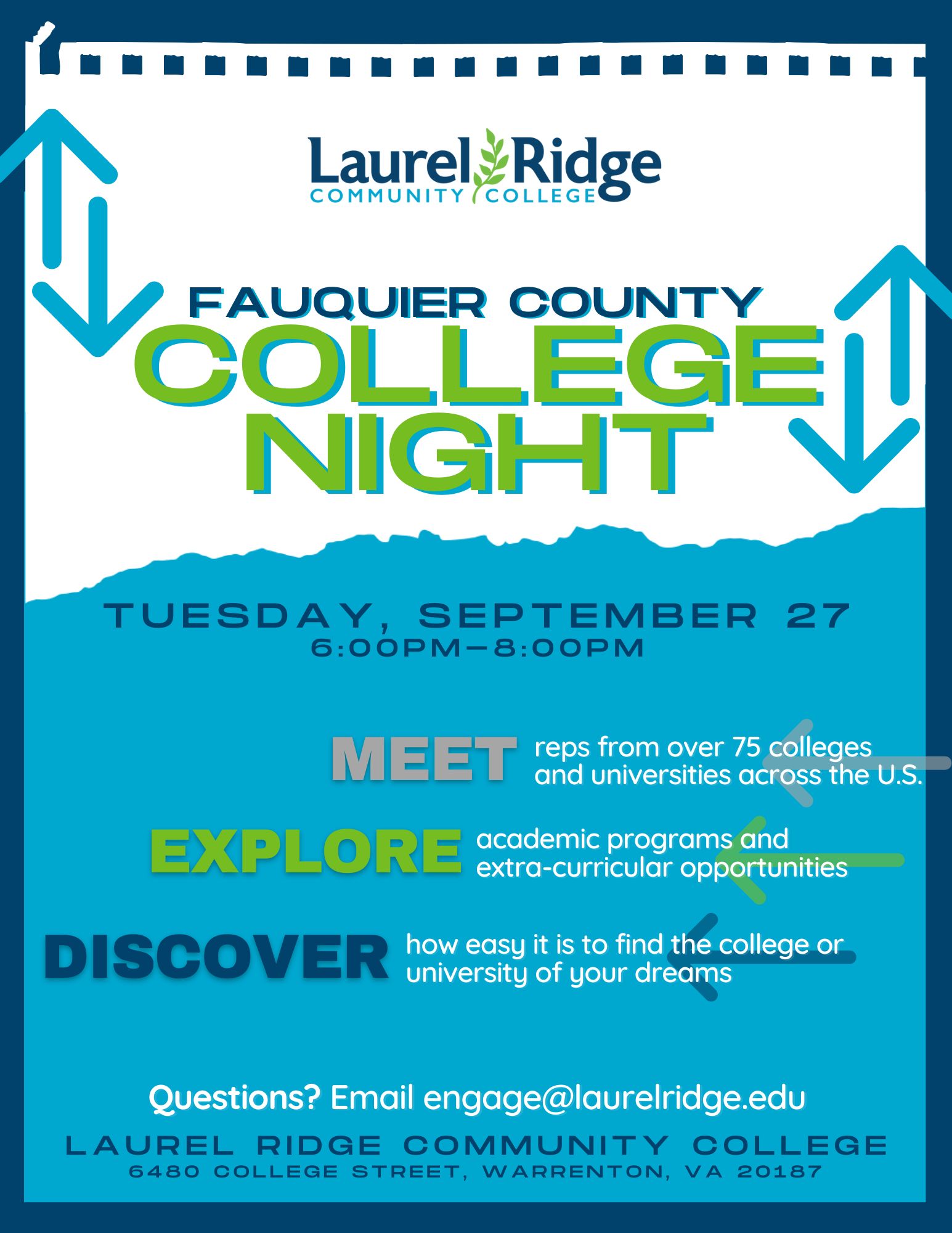 College night 2022 at Laurel Ridge
