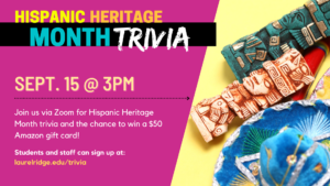 Trivia: Hispanic Heritage Month flyer