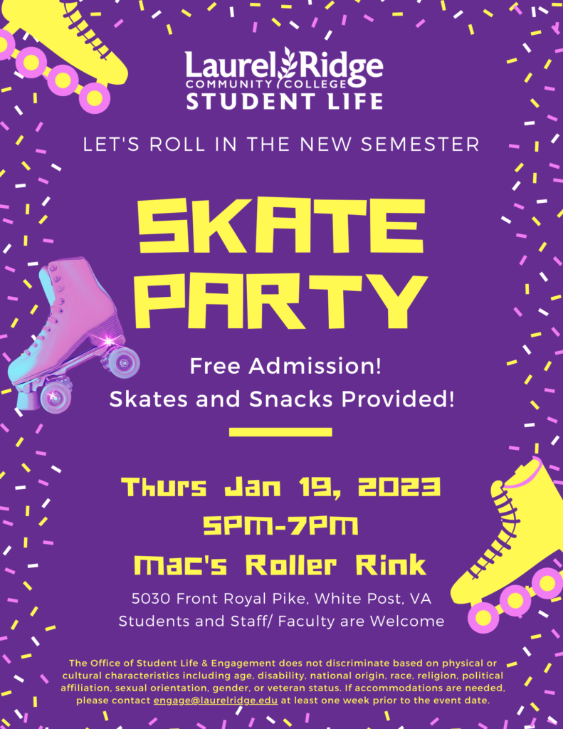 skate party flyer