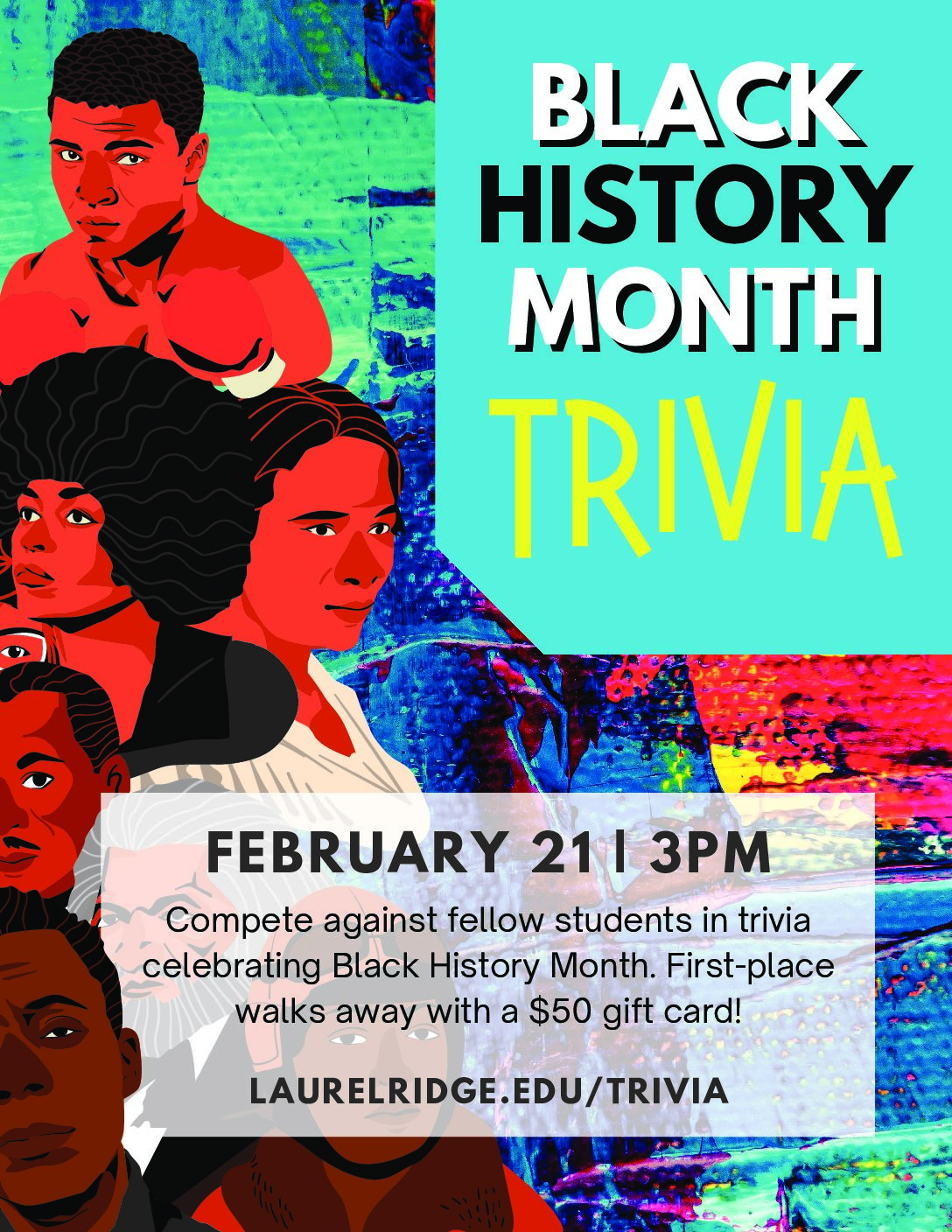 Black History Month Trivia flyer