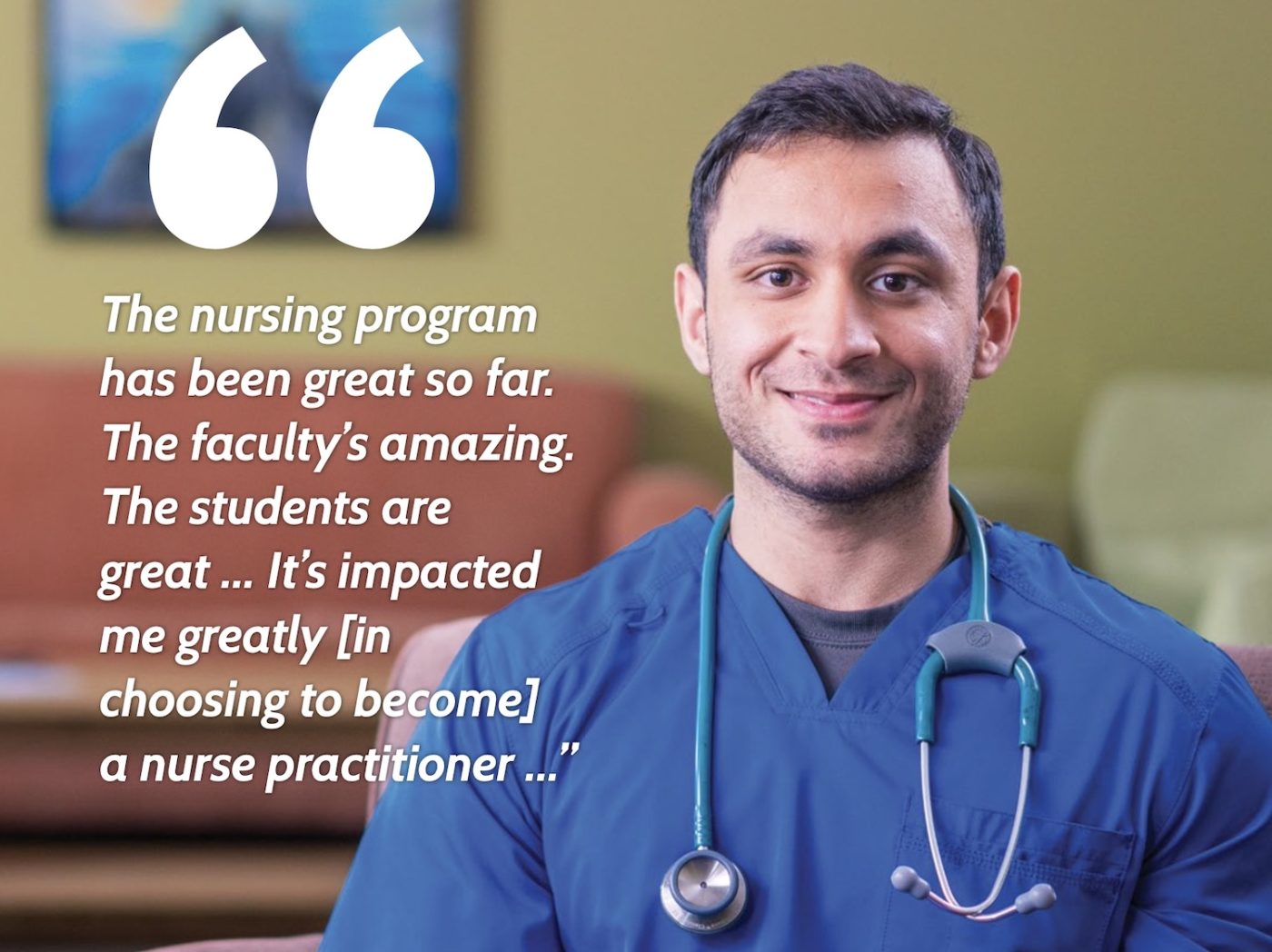 Azaz Shah: Laurel Ridge crucial step on path to becoming a nurse practitioner