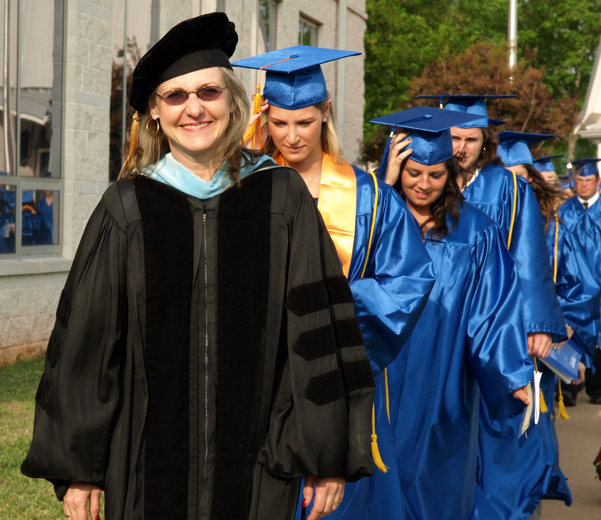 Kim Lewis and graduates