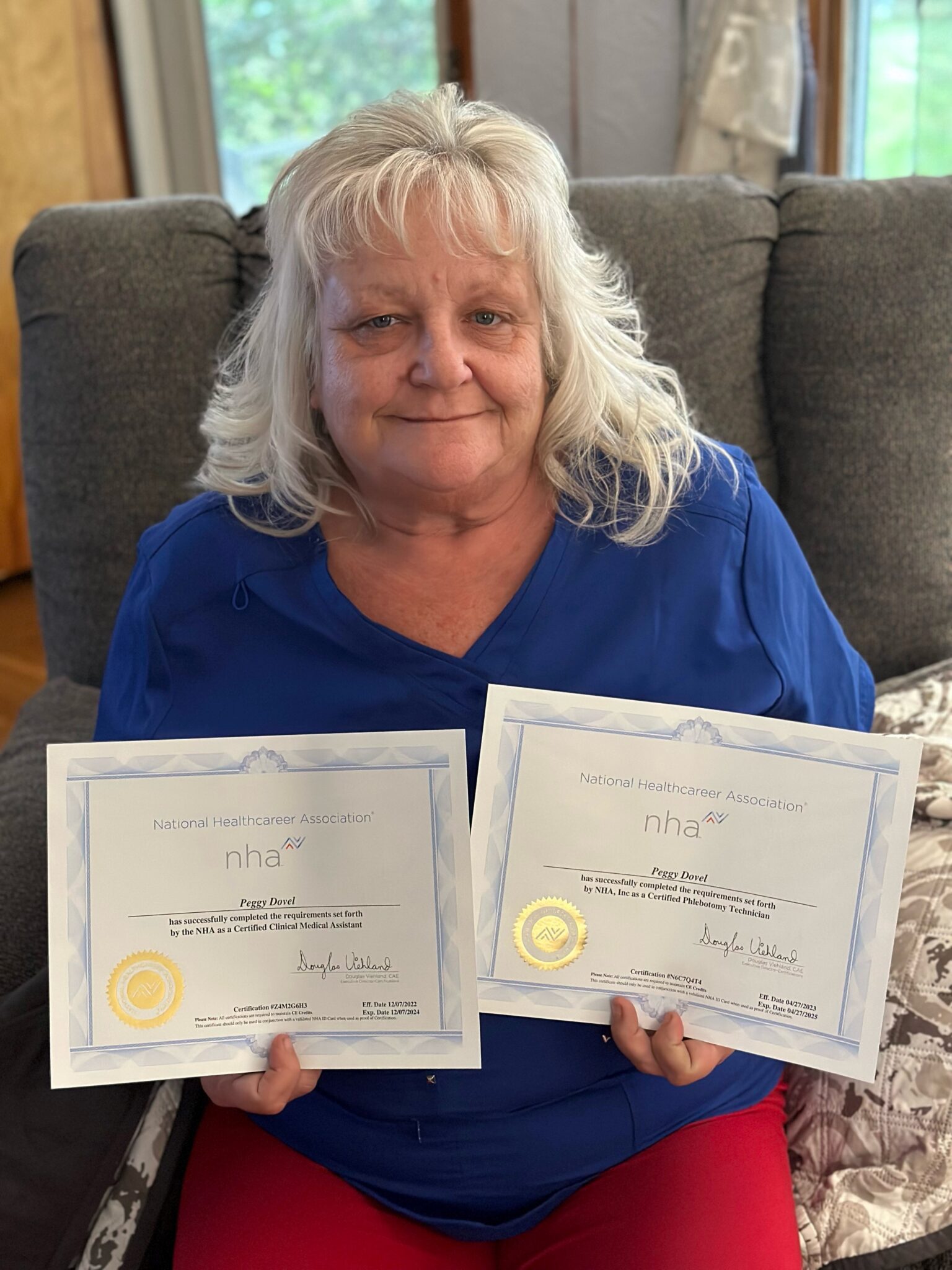 Image of Dovel with certificates