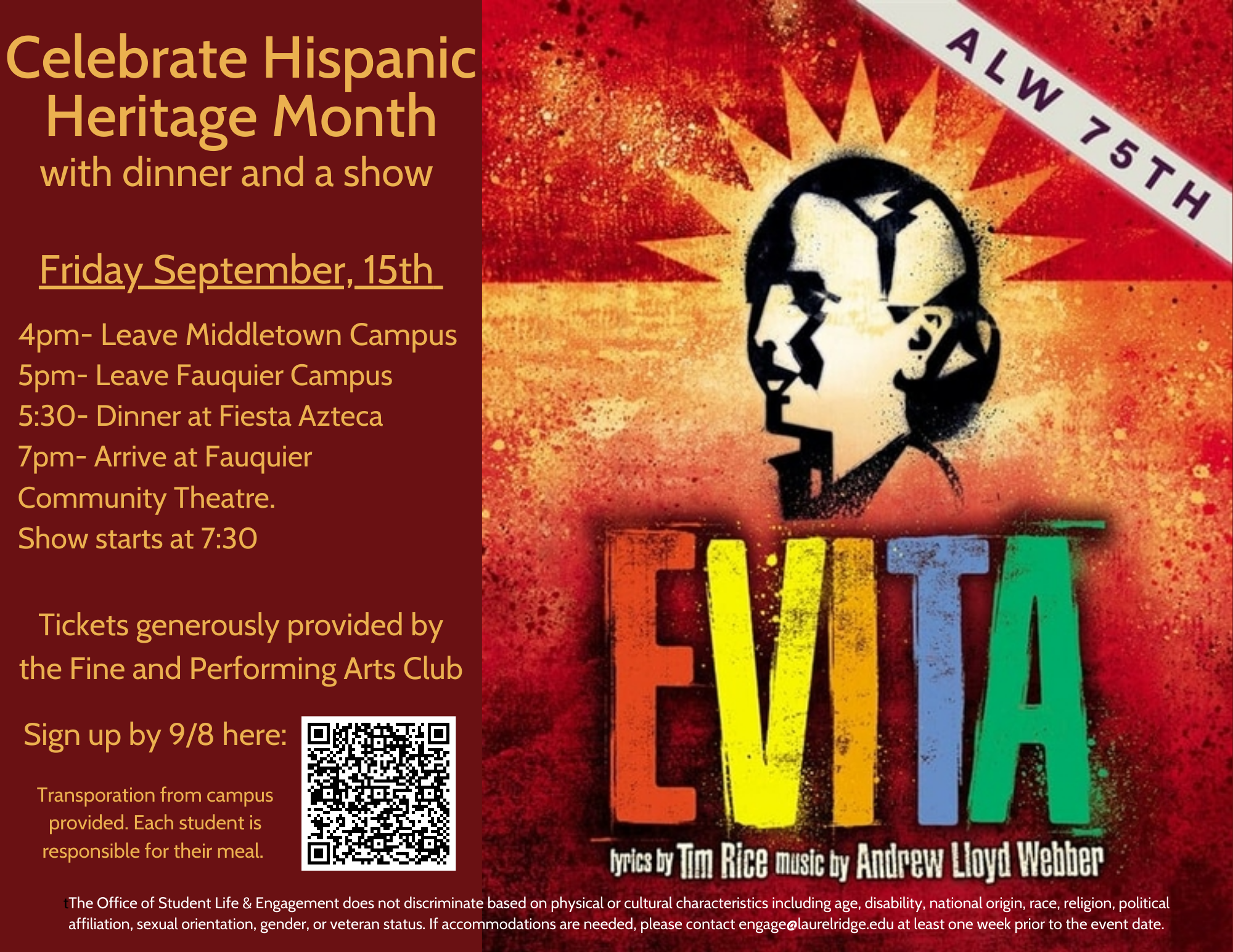Celebrate Hispanic Heritage Month flyer
