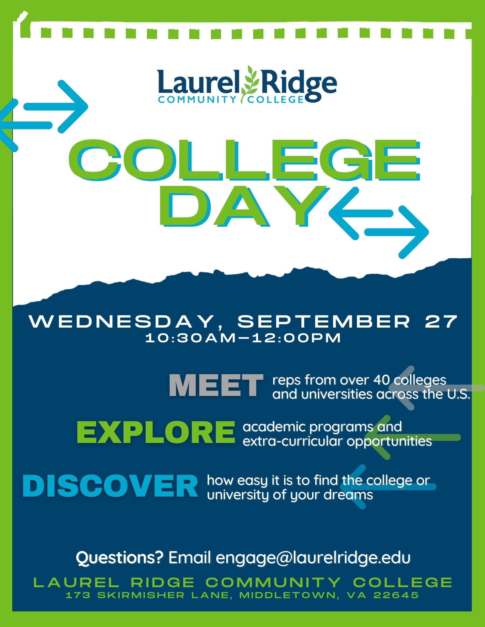 College Day ‣ Laurel Ridge Community College College Day ‣ Laurel Ridge Community College