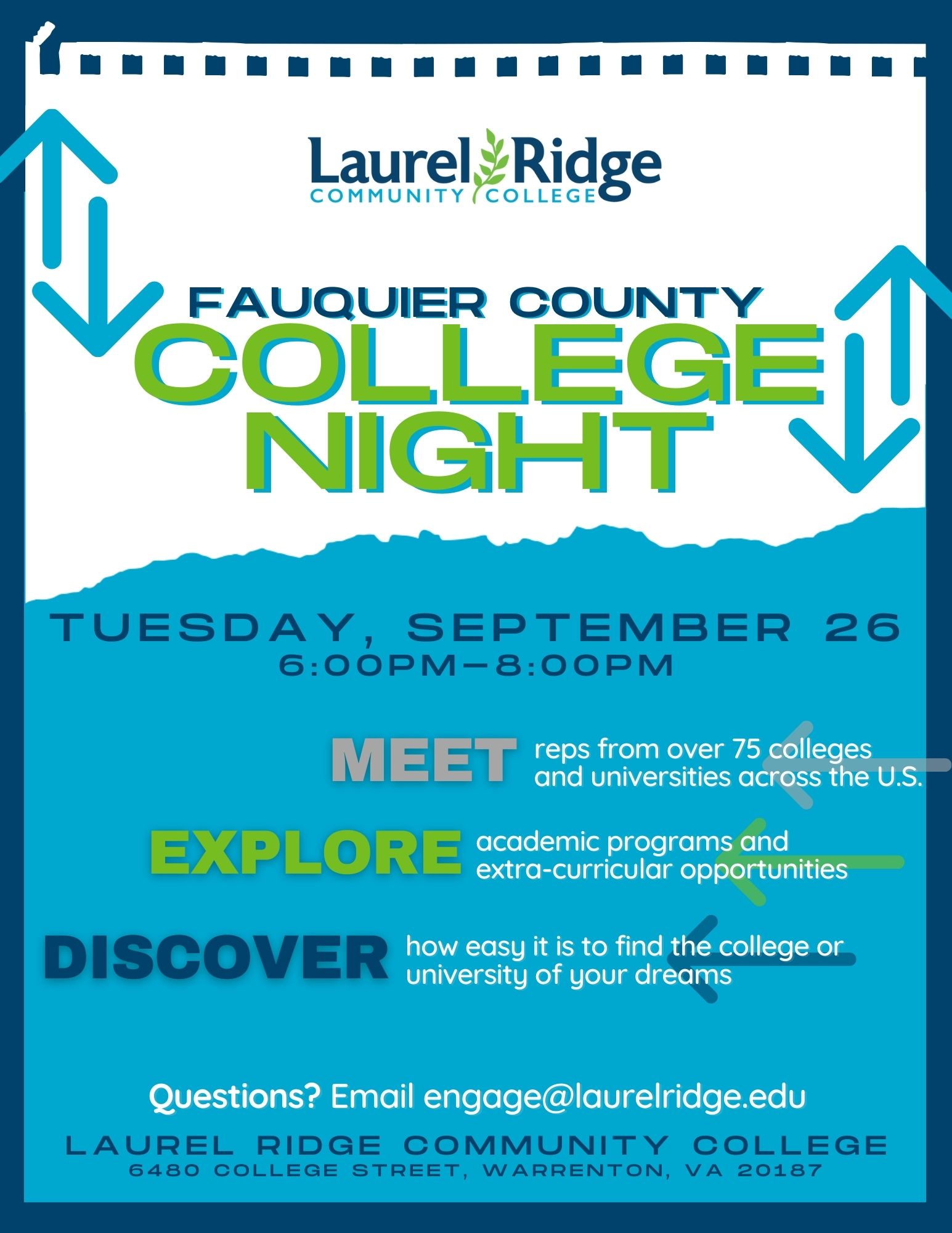 College Night 2023 - flyer