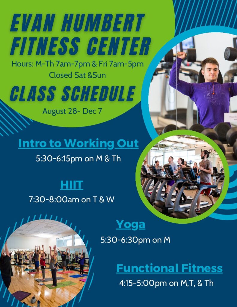 Evan Hubert Fitness Center  flyer