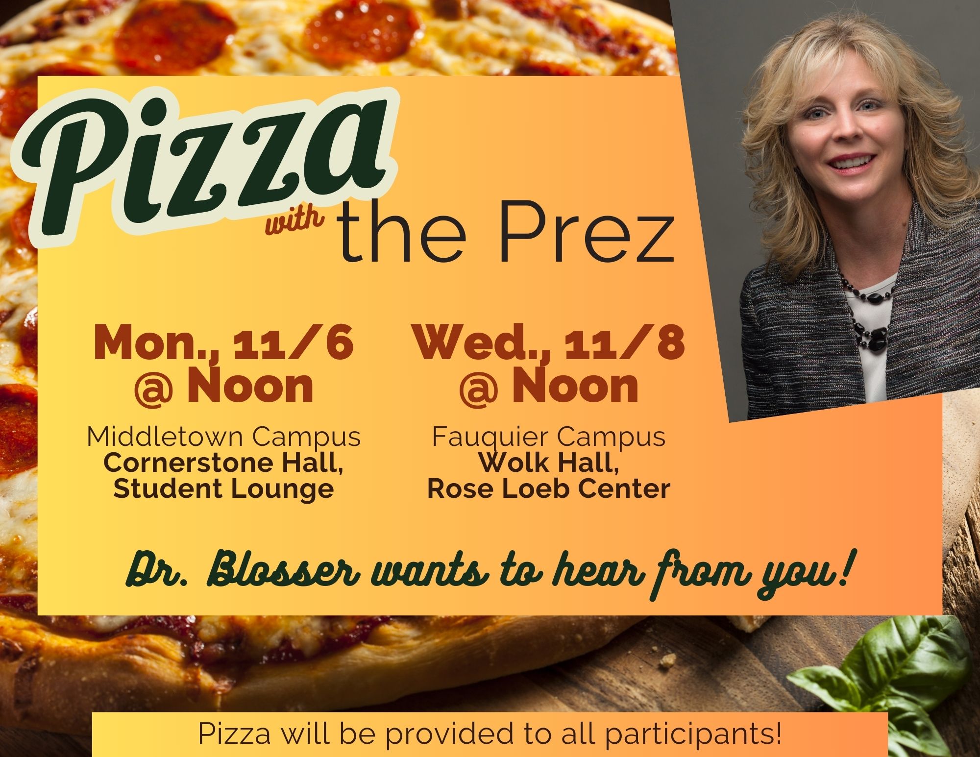 Pizza with the Prez - Fall 23
