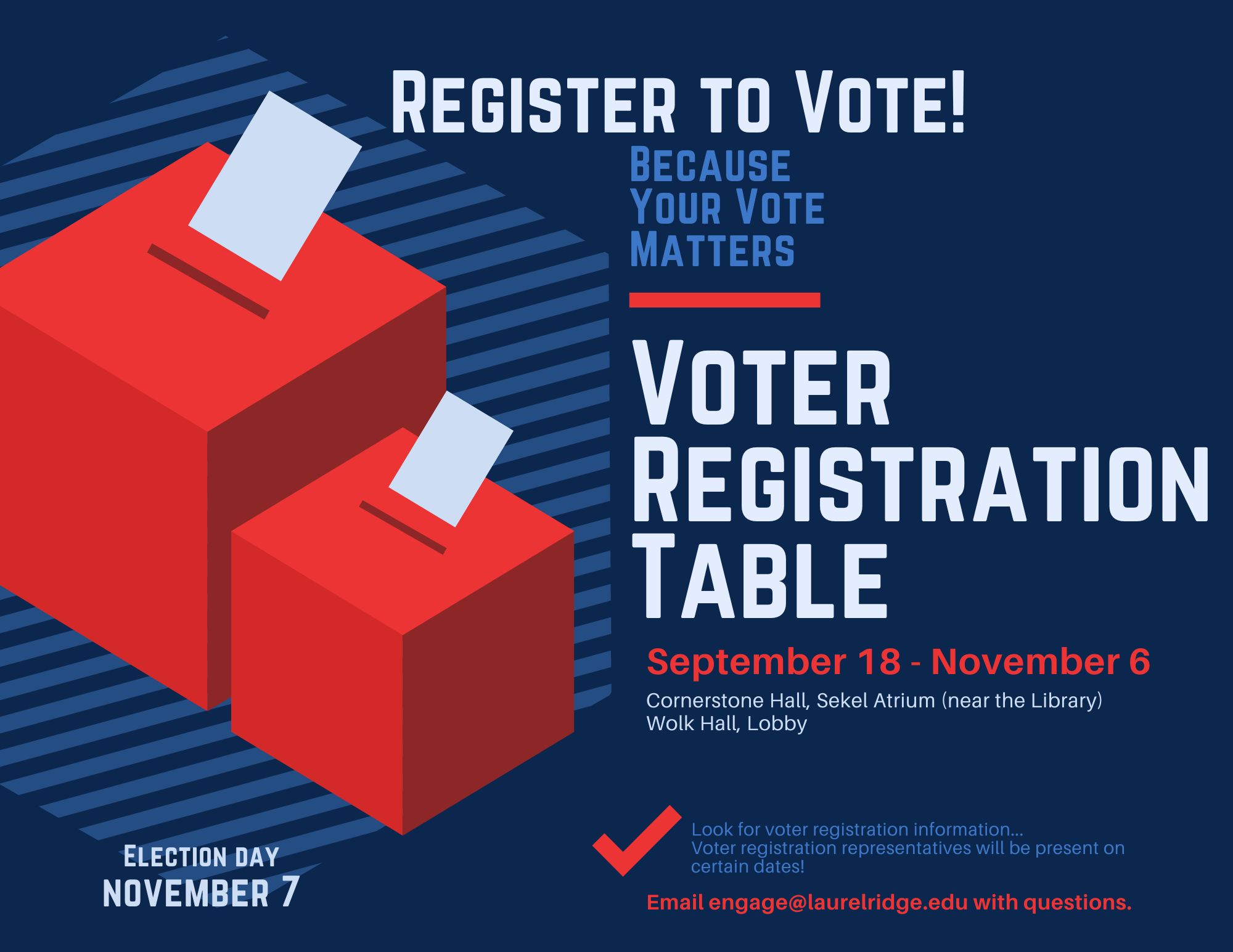 Voter Registration flyer