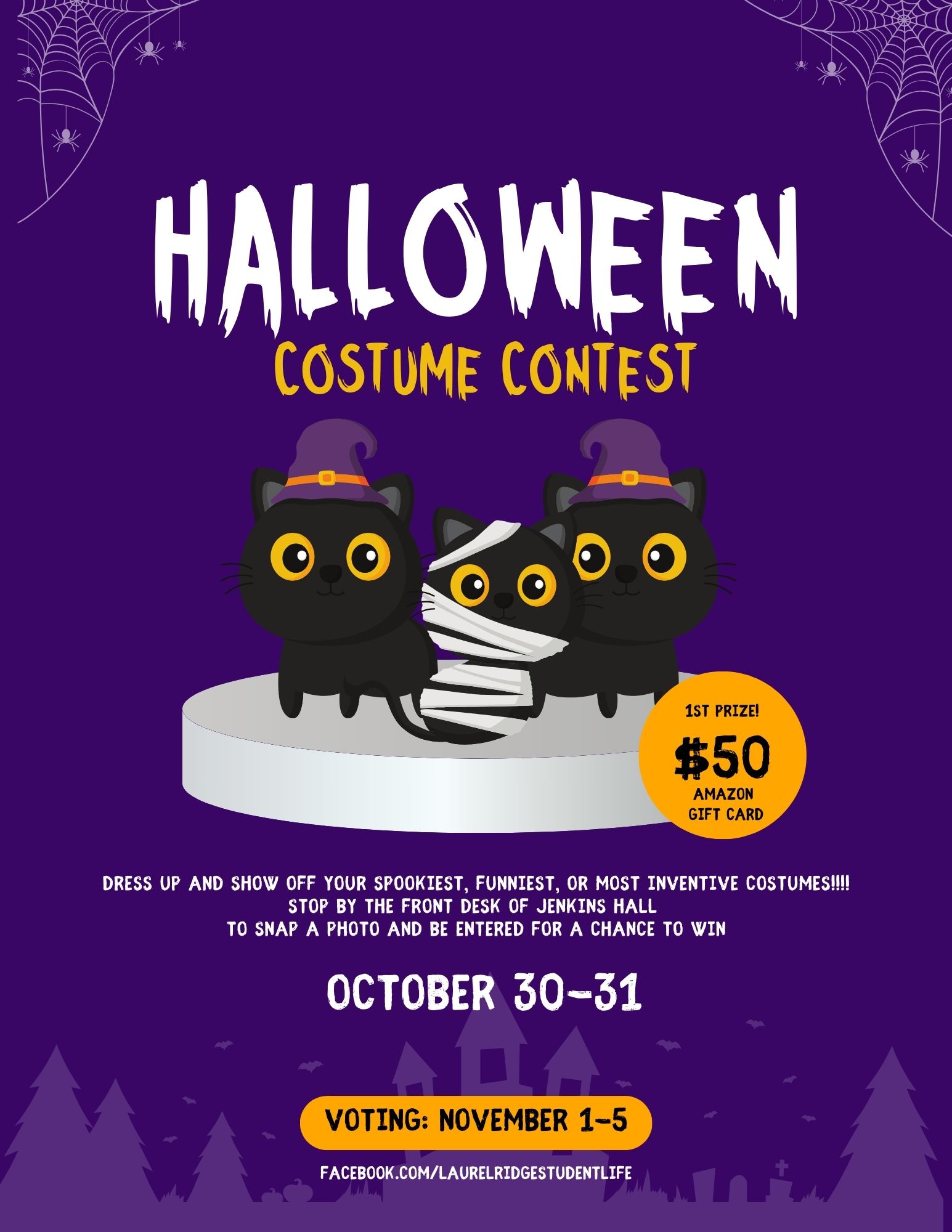 Halloween Costume Contest flyer