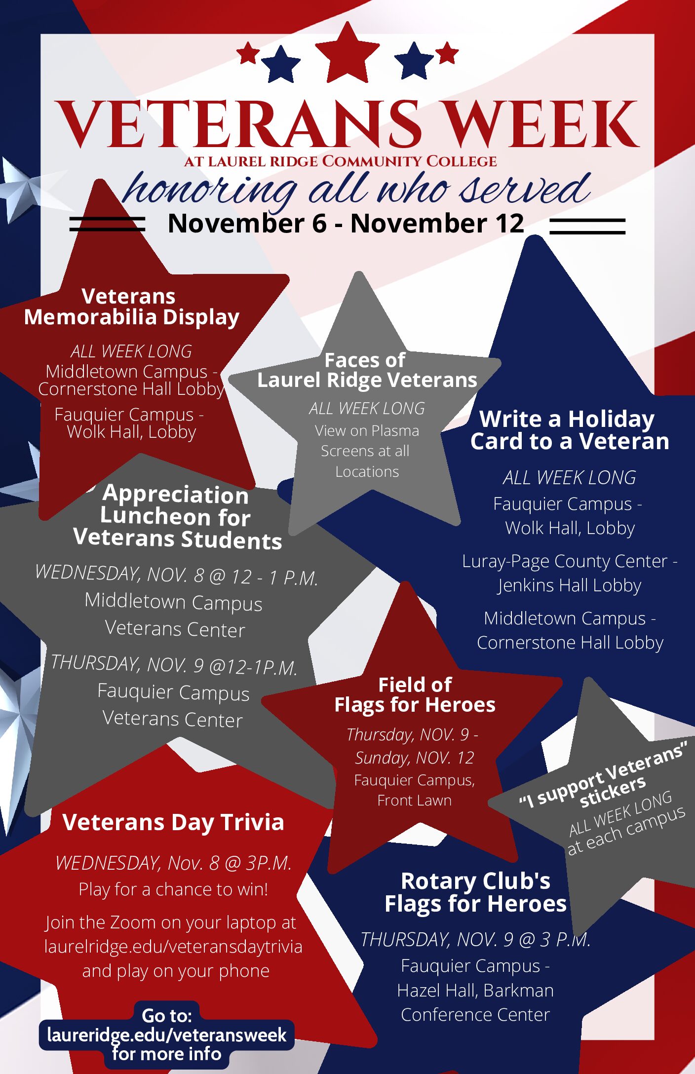 Veterans week flyer