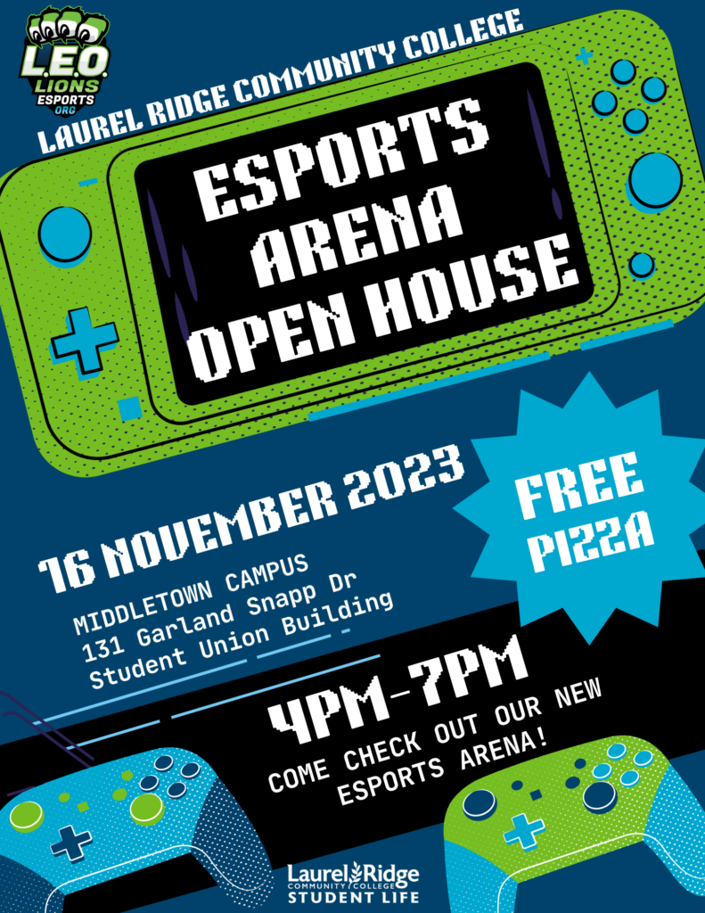 Esports Arena Open House Flyer