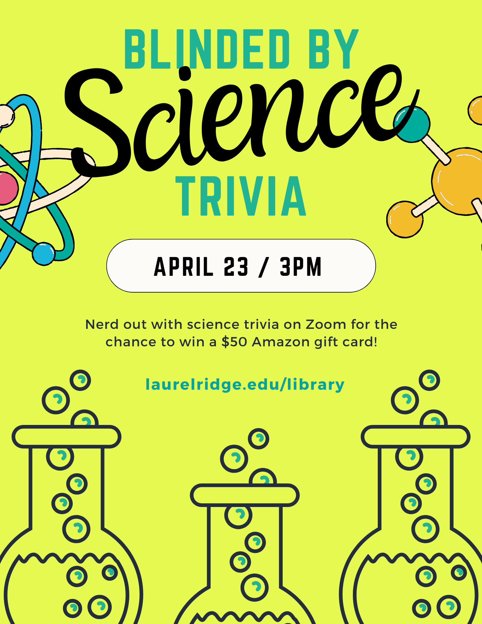 Blinded by Science Trivia flyer