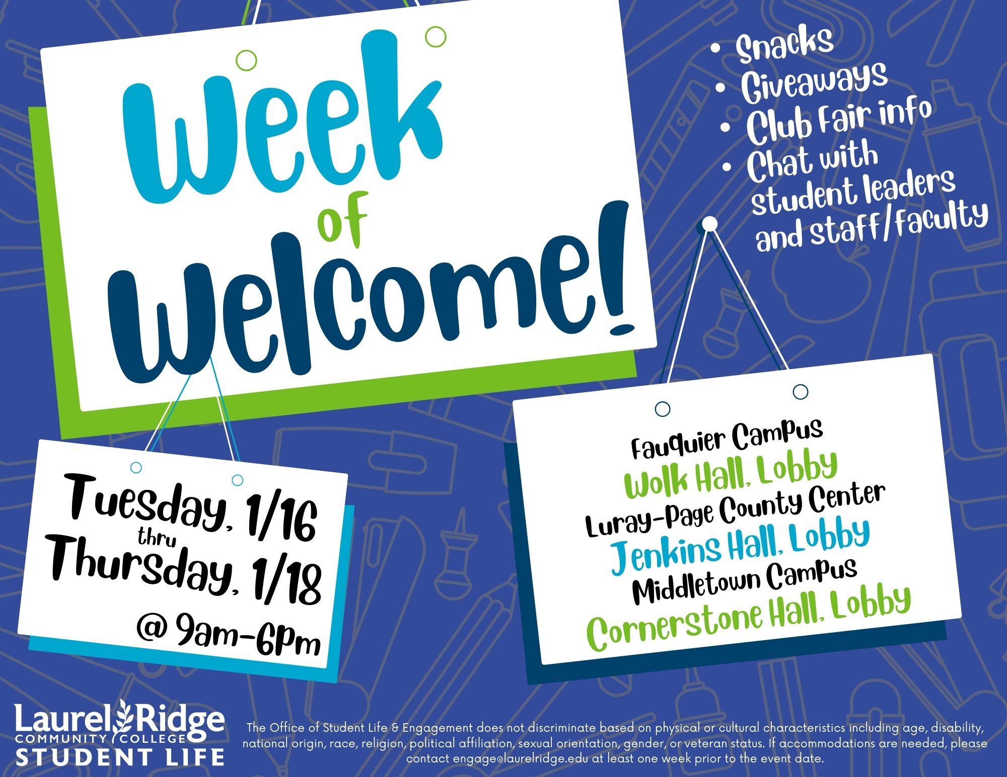Welcome Week ‣ Laurel Ridge Community College Welcome Week ‣ Laurel Ridge Community College