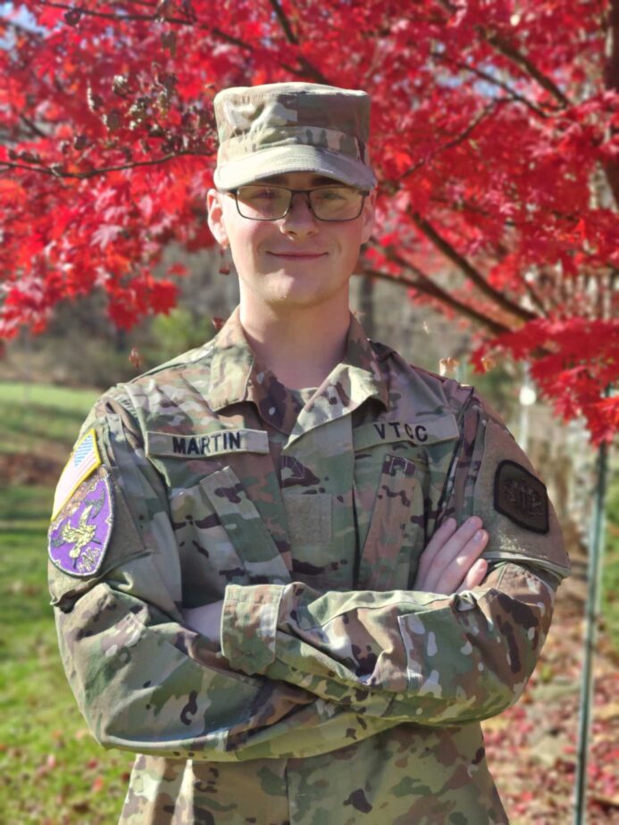 Martin in uniform