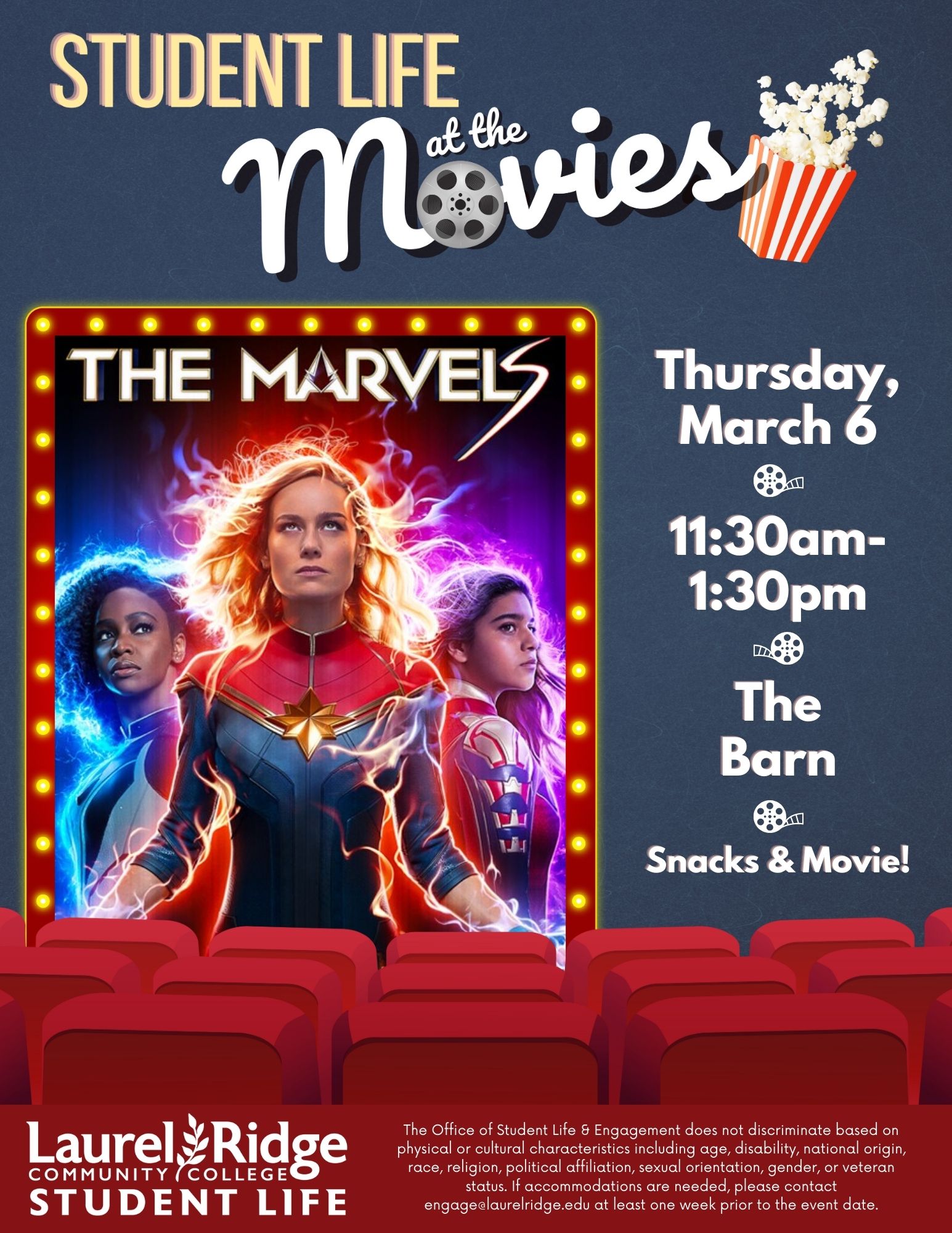 Student Life at the Movies flyer