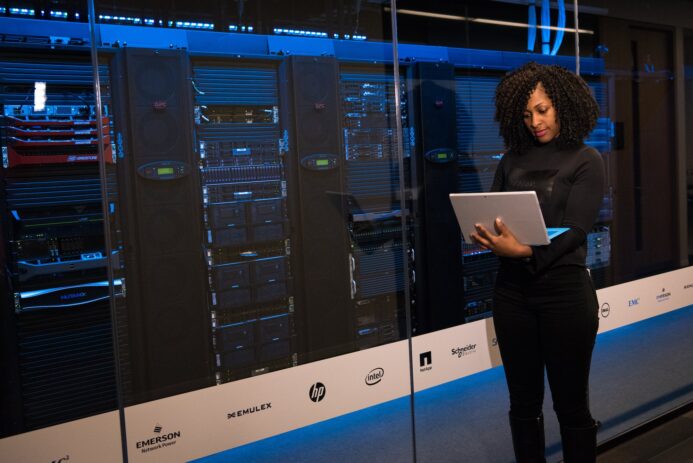 Women Working at Data Center