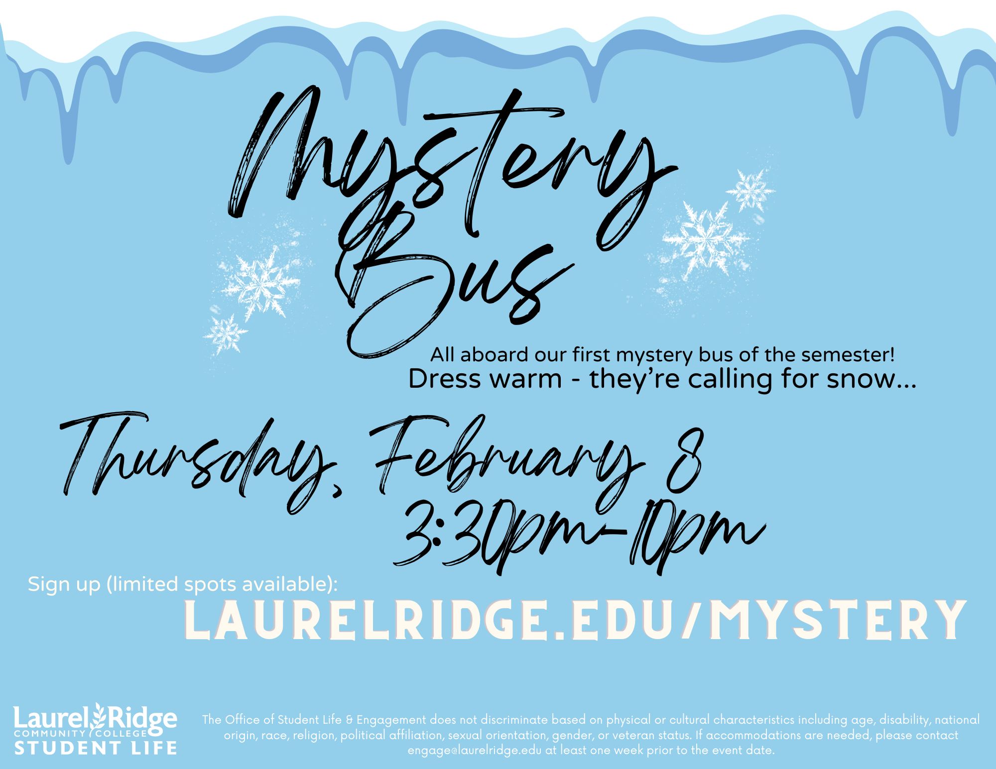 Feb 24 Mystery Bus flyer