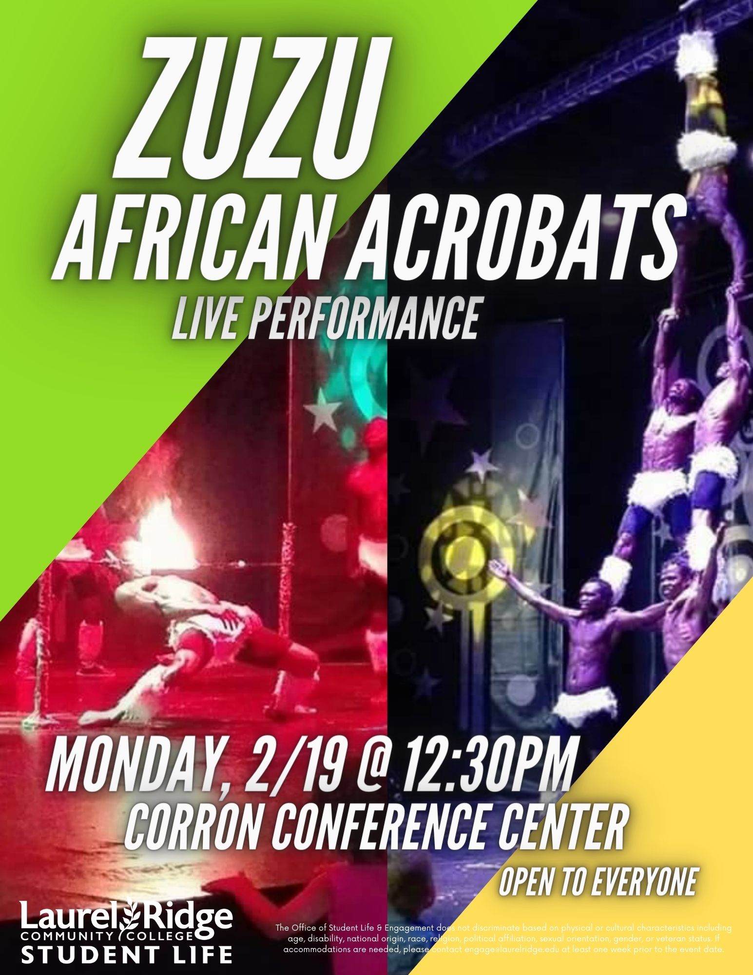 Zuzu African Acrobats flyer