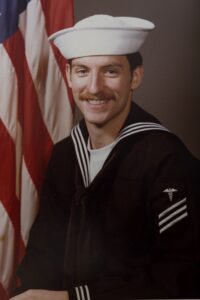 Hollar in Navy uniform