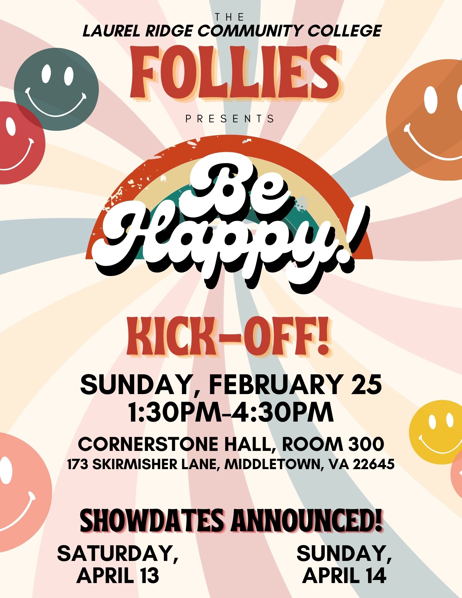 Spring Follies, Be Happy flyer