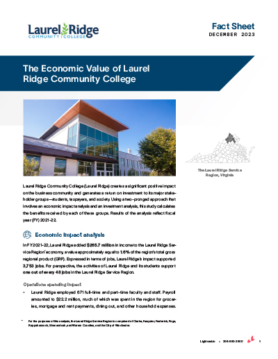 economic-value-laurel-ridge-fact-sheet-thumb