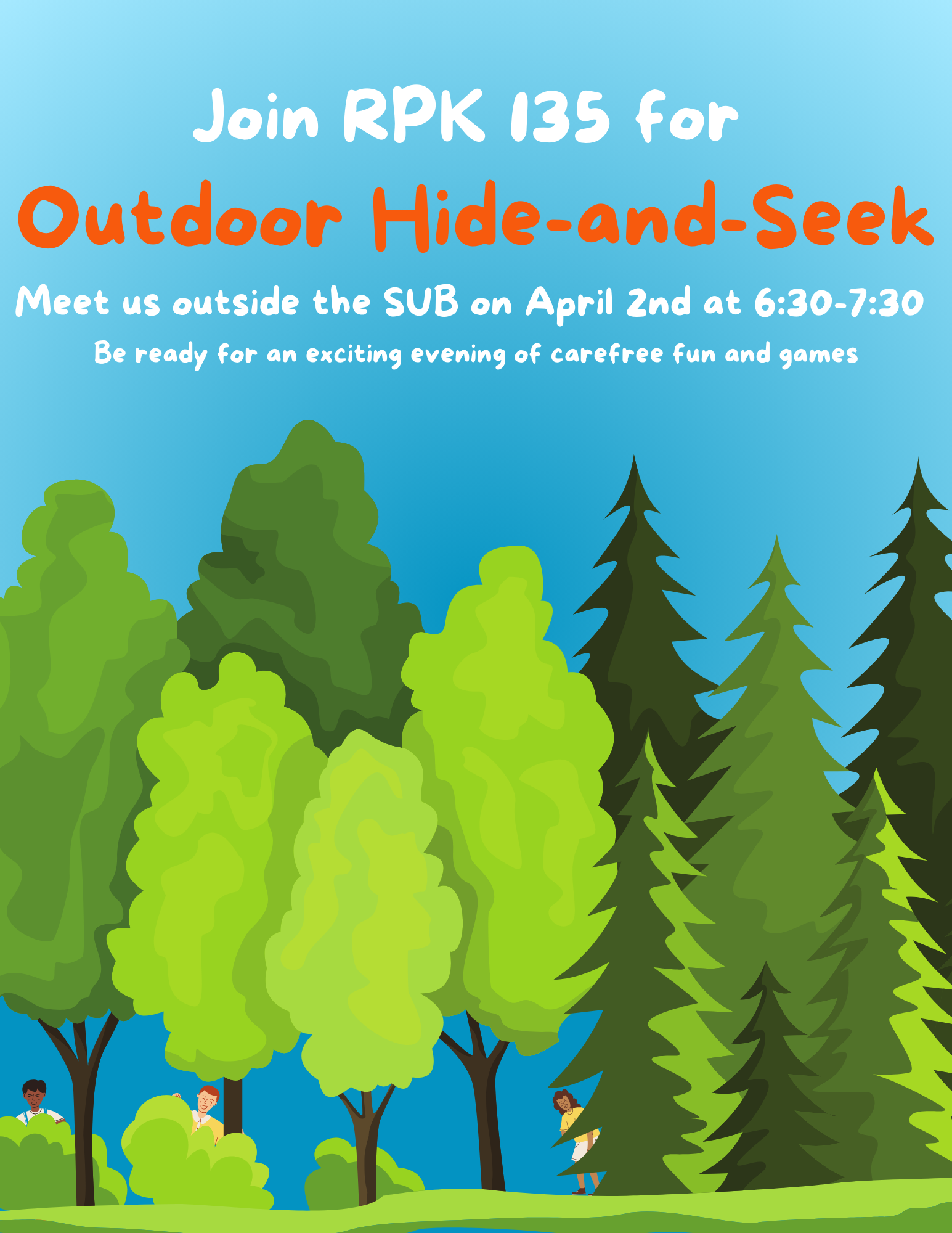 Outdoor Hide and Seek flyer