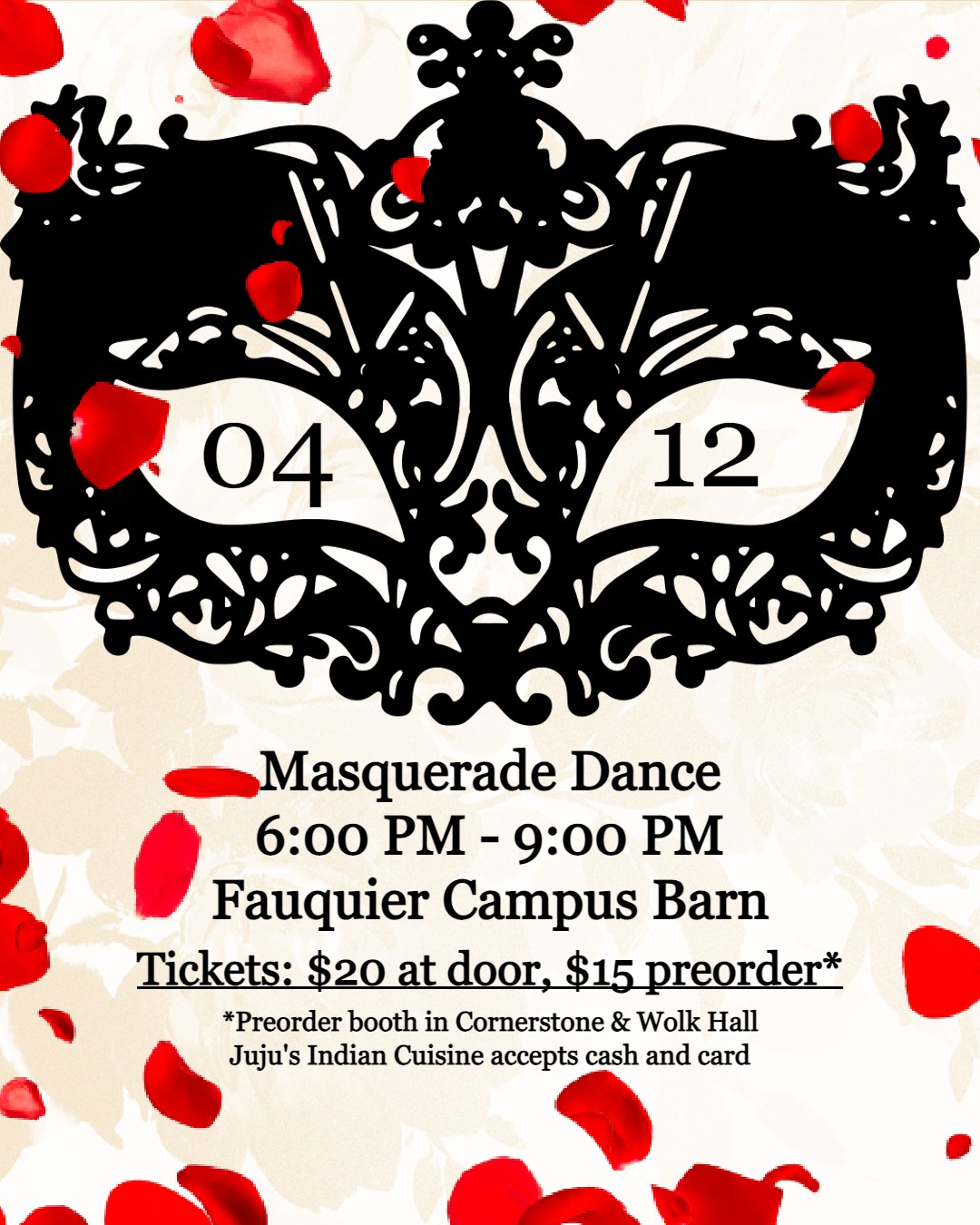Masquerade Dance flyer