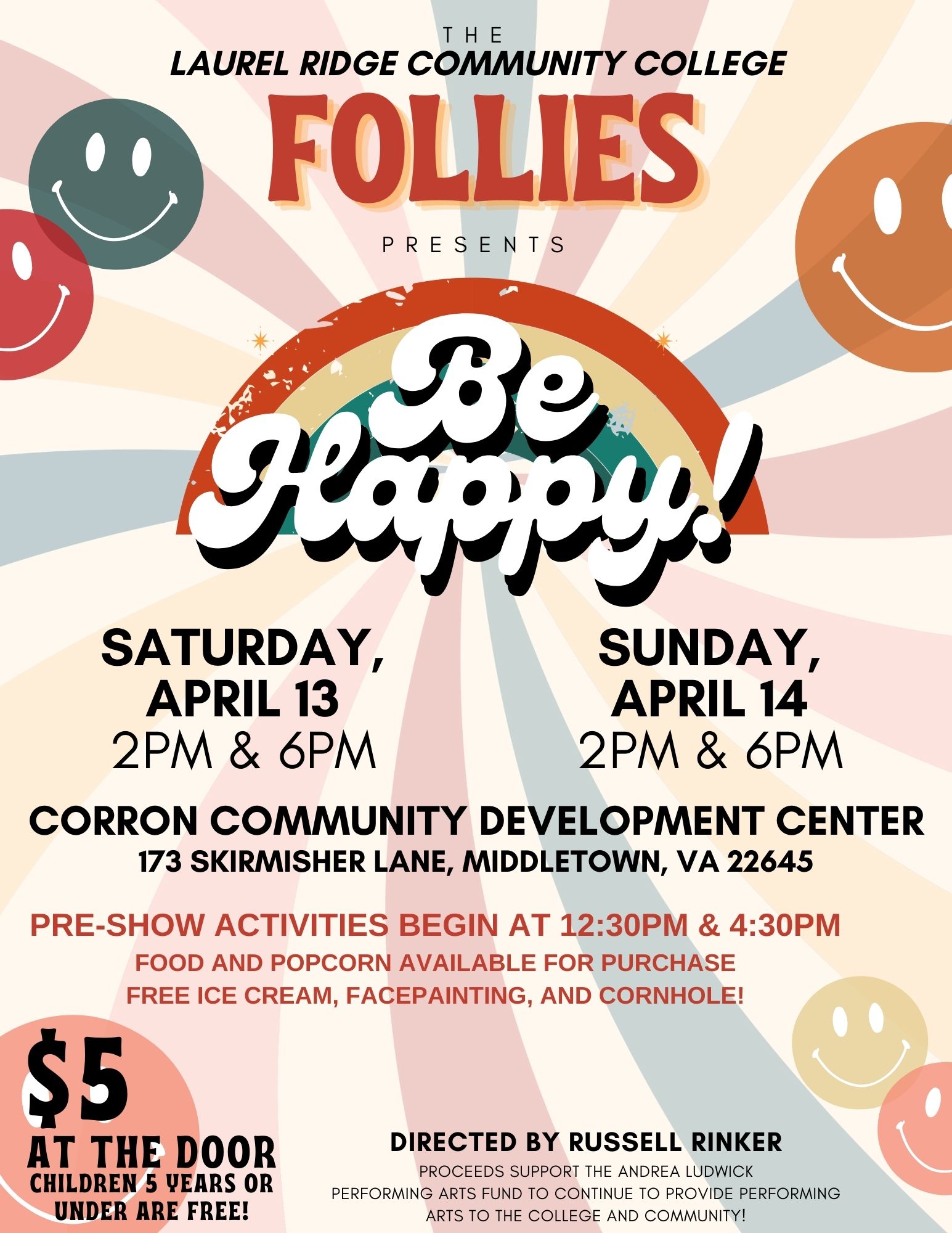 Spring Follies Be Happy flyer