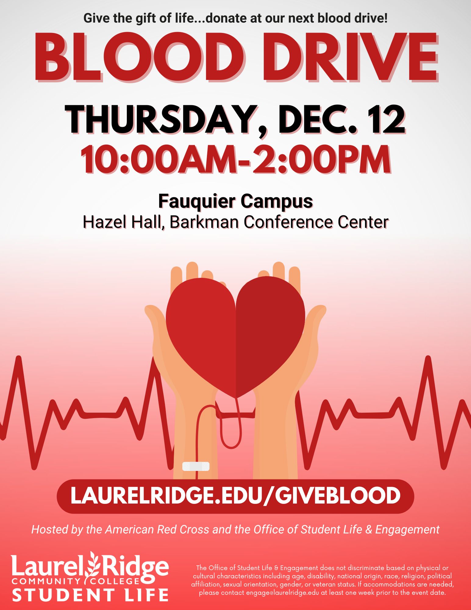 Blood drive flyer