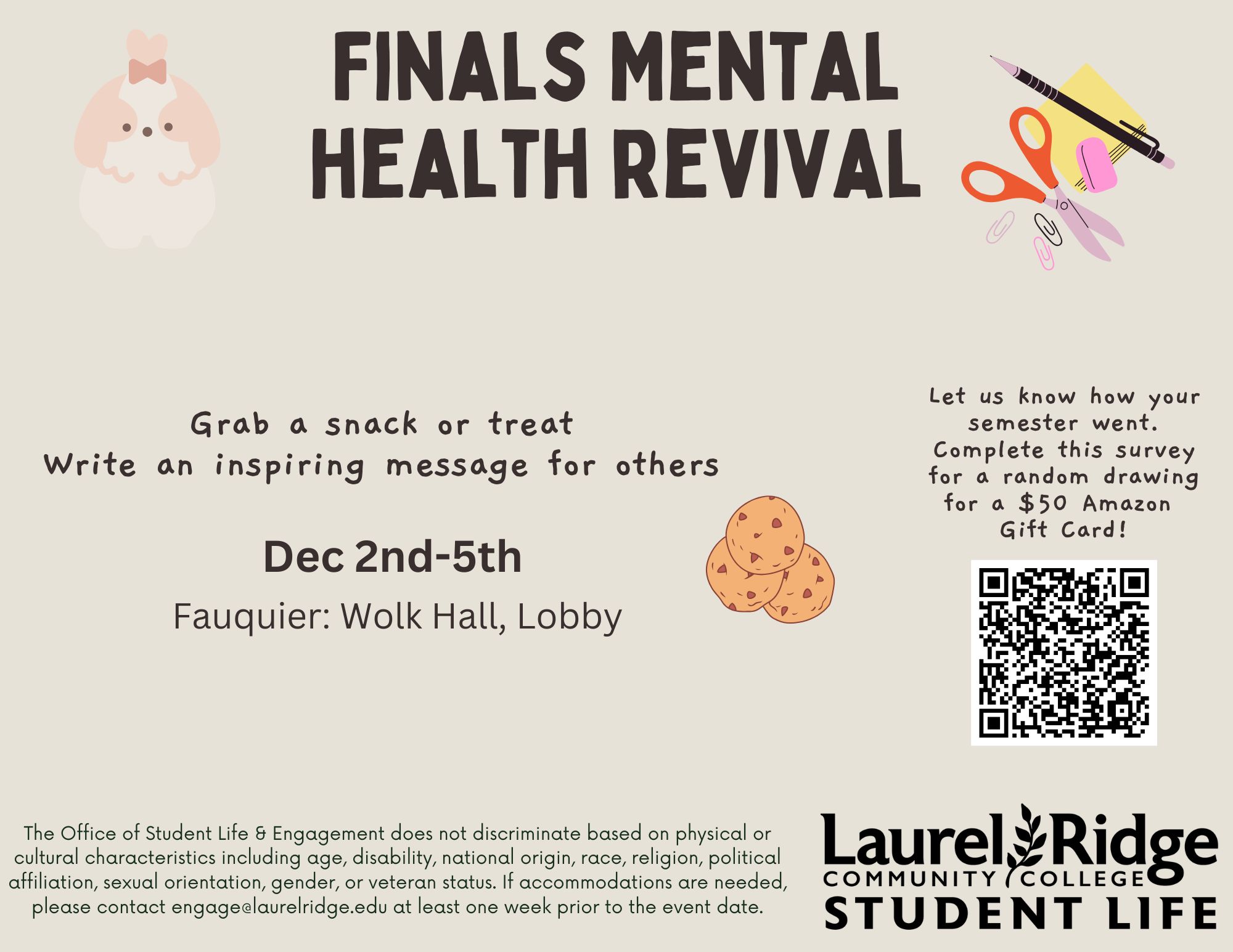 Finals Mental Health Revival - FC flyer