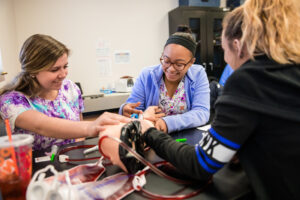 nursing students in class