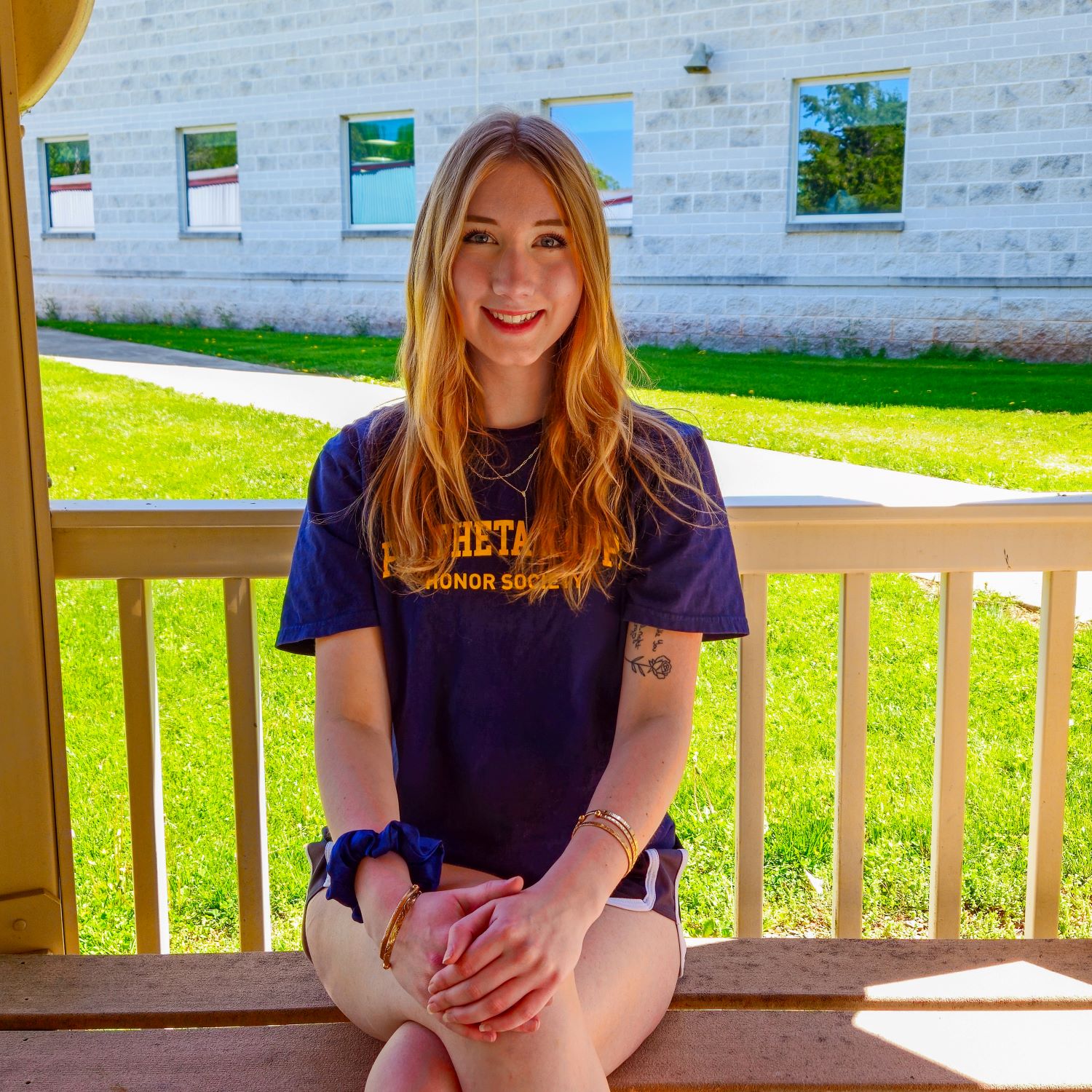 Mikayla Roberts on campus