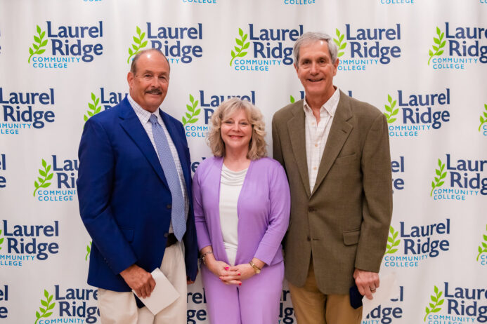 Pence, Blosser and Wenger at the awards ceremony