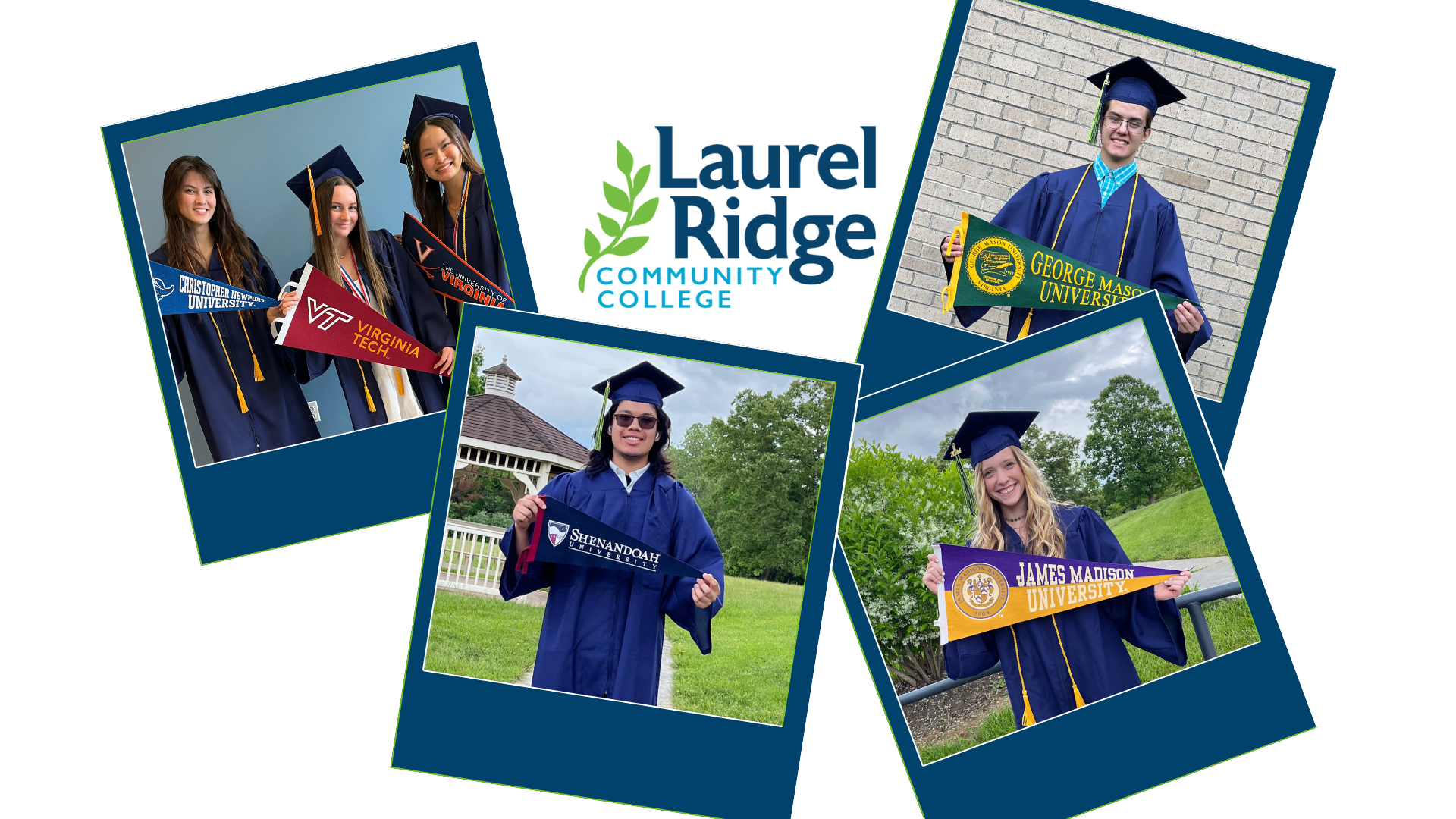 image of graduates as polaroid photographs