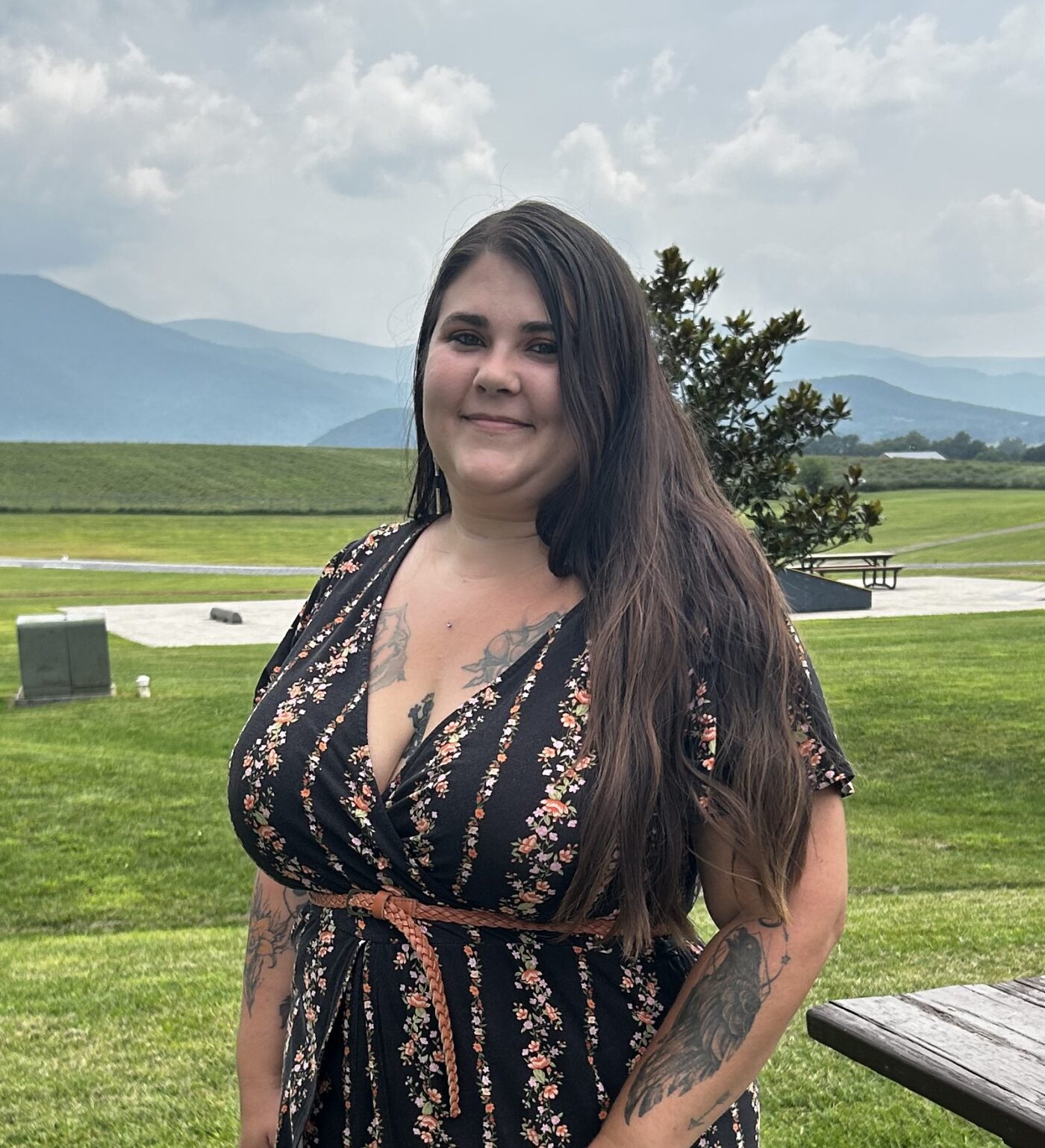 Picture of Flanders standing outside with mountains in background