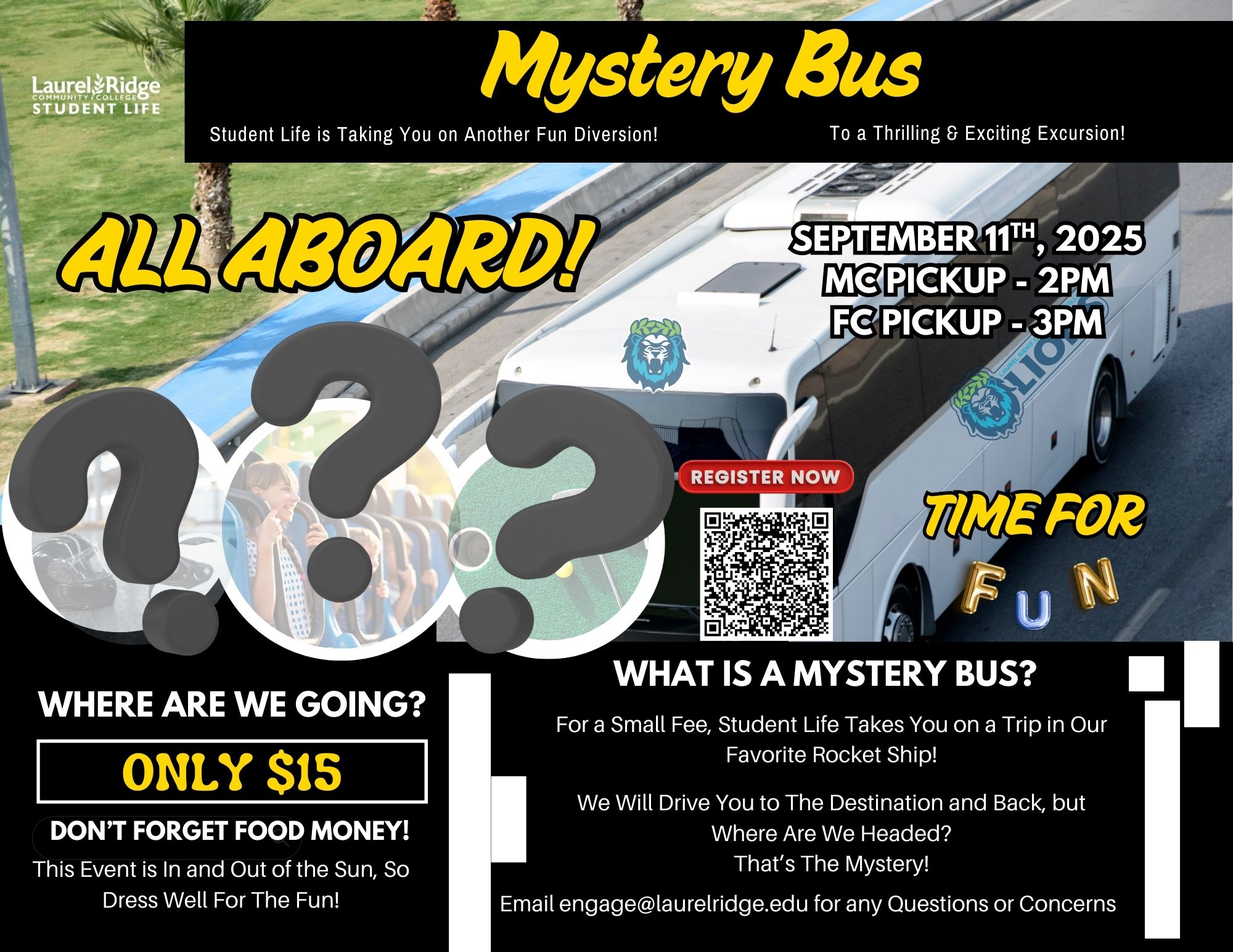 September Mystery Bus flyer