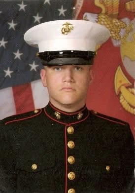 a man in a marine corps uniform