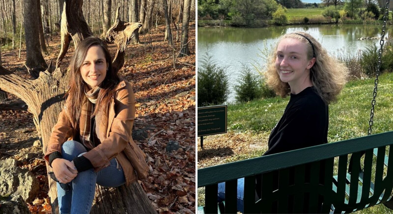 Outstanding Graduate, Fauquier Campus, Maria Valle (left) and Outstanding Graduate, Middletown Campus, Mary Herter Nelson (right).